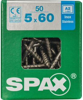 Spax Universele Schroef T-star Verzonken Kop Torx T20 - 5x60mm - 50 Stuks