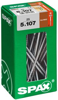 Spax Universele Schroef T-star Wirox Discuskop Torx - 5x107mm - 25 Stuks