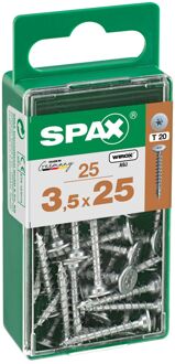 Spax Universele Schroef T-star Wirox Ronde Kop Torx - 3,5x25mm - 25 Stuks