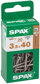Spax Universele Schroef T-star Wirox Ronde Kop Torx - 3,5x40mm - 20 Stuks
