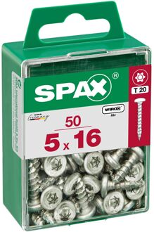Spax Universele Schroef T-star Wirox Ronde Kop Torx - 5x16mm - 50 Stuks