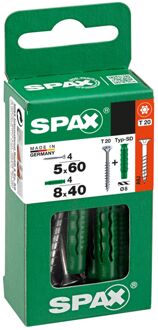 Spax Universele Schroef T-star Wirox Verzonken Kop - 8x40mm - 8 Stuks