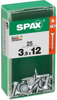 Spax Universele Schroef T-star Wirox Verzonken Kop Torx - 3,5x12mm - 25 Stuks