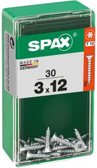 Spax Universele Schroef T-star Wirox Verzonken Kop Torx - 3x12mm - 30 Stuks