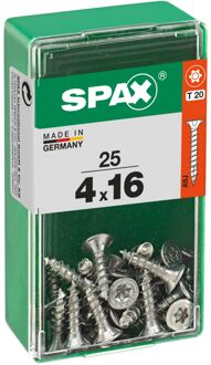 Spax Universele Schroef T-star Wirox Verzonken Kop Torx - 4x16mm - 25 Stuks