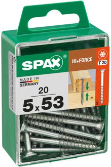 Spax Universele Schroef T-star Wirox Verzonken Kop Torx - 5x53mm - 20 Stuks
