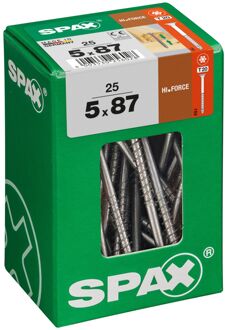 Spax Universele Schroef T-star Wirox Verzonken Kop Torx - 5x87mm - 25 Stuks