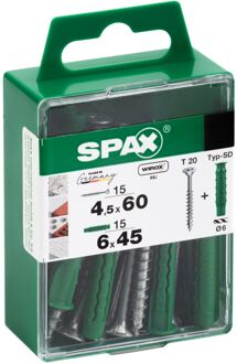 Spax Universele Schroef T-star Wirox Verzonken Kop Torx - 6x45mm - 30 Stuks