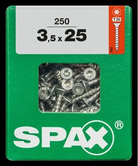 Spax Universele Schroef T-star Wirox Verzonken Kop Torx T20 - 3,5x25mm - 250 Stuks