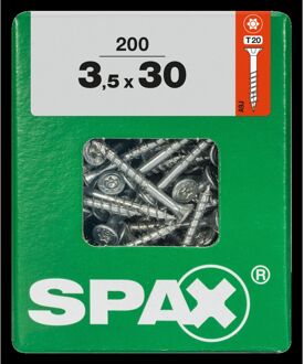 Spax Universele Schroef T-star Wirox Verzonken Kop Torx T20 - 3,5x30mm - 200 Stuks