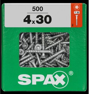 Spax Universele Schroef T-star Wirox Verzonken Kop Torx T20 - 4x30mm - 500 Stuks