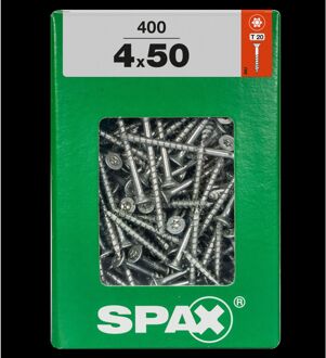 Spax Universele Schroef T-star Wirox Verzonken Kop Torx T20 - 4x50mm - 400 Stuks