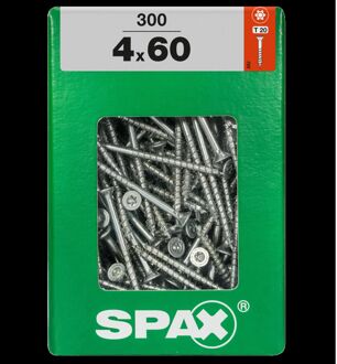 Spax Universele Schroef T-star Wirox Verzonken Kop Torx T20 - 4x60mm - 300 Stuks