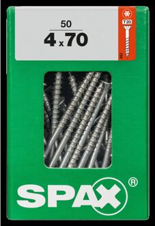 Spax Universele Schroef T-star Wirox Verzonken Kop Torx T20 - 4x70mm - 50 Stuks
