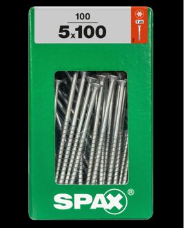 Spax Universele Schroef T-star Wirox Verzonken Kop Torx T20 - 5x100mm - 100 Stuks