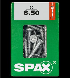 Spax Universele Schroef T-star Wirox Verzonken Kop Torx T30 - 6x50mm - 50 Stuks