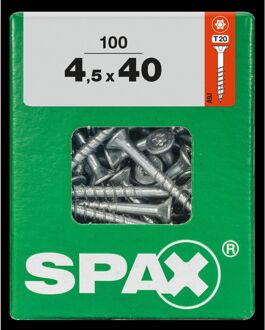 Spax Universele Schroef Verzonken Kop Torx - 4,5x40mm - 100 Stuks
