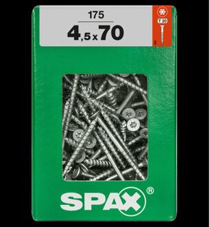 Spax Universele Schroef Verzonken Kop Torx - 4,5x70mm - 175 Stuks