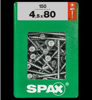 Spax Universele Schroef Verzonken Kop Torx - 4,5x80mm - 150 Stuks