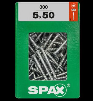 Spax Universele Schroef Verzonken Kop Torx - 5x50mm - 300 Stuks