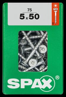 Spax Universele Schroef Verzonken Kop Torx - 5x50mm - 75 Stuks