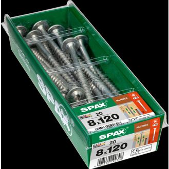 Spax Universele Schroef Wirox Verzonken Kop - 8x120mm - 20 Stuks