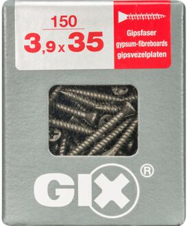 Spax Universele Schroef Zwart Verzonken Kop Pozi - 3,9x35mm - 150 Stuks