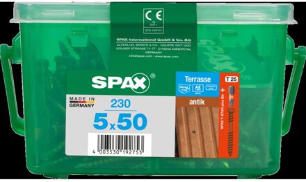 Spax Vlonderschroef T-star Plus Rvs A2 Cilinderkop Torx T25 - 5x50mm - 230 Stuks