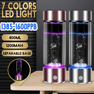 SPE/PEM Rich Hydrogen~Cup Water Generator Energy Hydrogen-rich Alkaline Water Ionizer Bottle LED Portable Anti-aging Healthy Cup