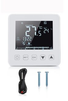 Speaker Controle HY08WE-2 Elektrische Verwarming Thermostaat Digitale Thermometer Lcd Display Zwart Met Wifi Functie Vloerverwarming Film zwart-wifi