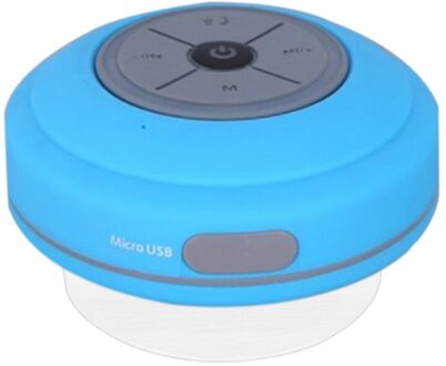 Speaker Draadloze Draagbare Bluetooth Luidspreker Waterdicht Bluetooth Douche Speaker Handsfree Draagbare Speaker Blauw