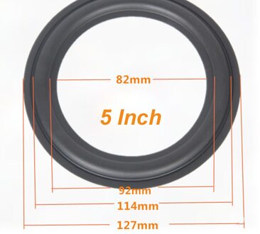Speaker Rubber Surround Reparatie 4 Inch 5 Inch 6.5 8 Inch Speaker Subwoofer Accessoires Algemene Vouwen Rand Diy Audio Producten 5 duim