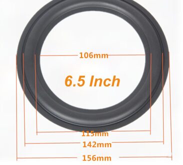 Speaker Rubber Surround Reparatie 4 Inch 5 Inch 6.5 8 Inch Speaker Subwoofer Accessoires Algemene Vouwen Rand Diy Audio Producten 6.5 duim
