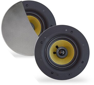 Speakerset Aquasound Rumba Tweeter Rond 120 mm 45 Watt Mat Chroom Aquasound