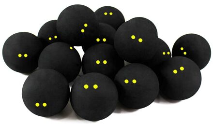 Specal 2/5/10 Stuks Squash Bal Twee-Gele Stippen Lage Snelheid Sport Rubber Ballen Training Concurrentie Squash Bal professionele Speler 10 stk