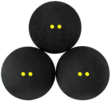 Specal 2/5/10 Stuks Squash Bal Twee-Gele Stippen Lage Snelheid Sport Rubber Ballen Training Concurrentie Squash Bal professionele Speler 5 stk