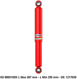 Special Active Schokdemper Fiat Ducato based campers: Adria/Carthago/Hymer 2006- - Achteras - Lmin: 295mm - Lmax: 387mm (8805-1059)