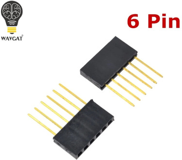 Special Female Header Connector PC104 Long Female Header Connector 2.54 Spacing 1*6/6P Pin 11MM 50pcs/lot