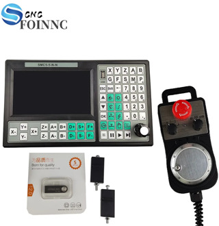 Special offer hot 5 axis offline CNC controller set 500KHz motion control system 7 inch screen 6 axis emergency stop hand wheel