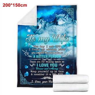 Speciale Cadeau Voor Je Vrouw Fleece Deken Lichtgewicht Super Soft Cozy Luxe Warm Bed Deken Voor Winter DC112 200 150