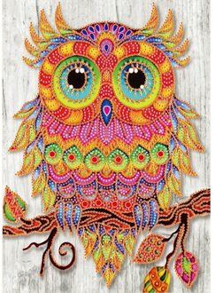 Speciale Vormige Diamant Schilderij Vlinder Pauw Uil Bloem Diy 5D Gedeeltelijke Boor Borduurpakketten Crystal Rhinestone Arts