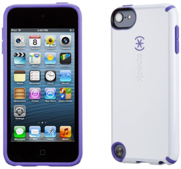 Speck CandyShell - Beschermhoes voor de Apple iPod Touch 5 - White / Grape Purple