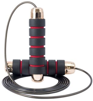 Speed Springtouw Wirwar Met Lagers Verstelbare Lengte Foam Grip Voor Speed Training Fitness Gym Springtouwen Rood
