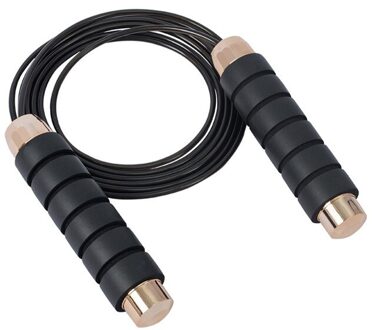 Speed Springtouw Wirwar Met Lagers Verstelbare Lengte Foam Grip Voor Speed Training Fitness Gym Springtouwen zwart