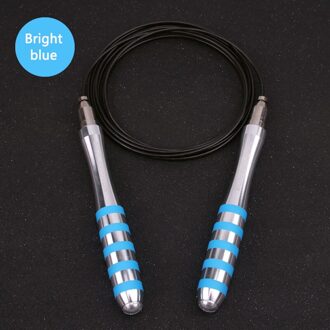 Speed Springtouw Zelfsluitende Volwassen Mannelijke En Vrouwelijke Fitness Gewichtsverlies Vetverbranding Student Hoge School Entree Onderzoek helder blauw