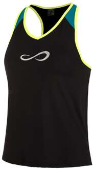 Speed V Tanktop Dames-Zwart,Petrolblauw - XS