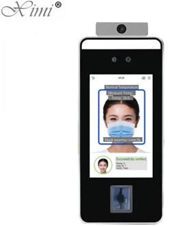 SpeedfaceV5L-TD 5-inch Face&Fingerprint Recognition Access Control System And Time Attendance With Body Temperature Detection