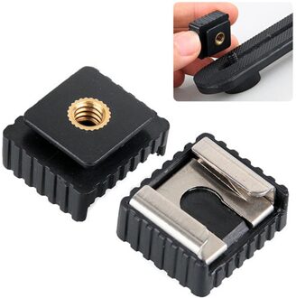 Speedight Flash Koud Flitsschoen Mount Adapter 1/4 "Schroef Voor Studio Speedight Statief