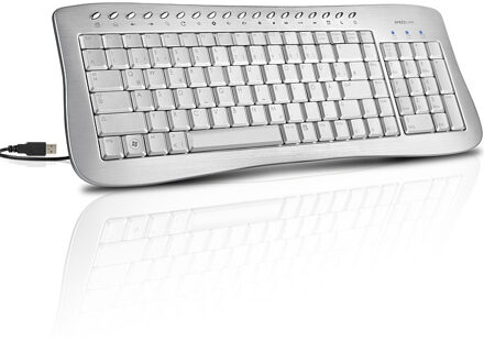 Speedlink, ALARE Metal Keyboard (US Layout) (Zilver)