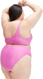 Speedo Dames Speedo Plus Size Asymmetrische Bikini in Violet